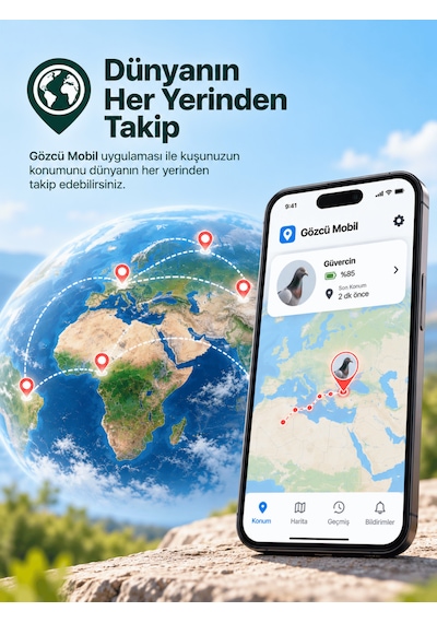 Gözcü Mobil Kuş Güvercin Takip Cihazı Ip67 Su Geçirmez Bileğe Takılır 2 Gram Geçmiş Konum Android Apple iOS Uyumlu Alan Dışında Bildirim Bildirim Akıllı Takip Bilekliği 1 Gözcü Mobil Kuş Güvercin Takip Cihazı Ip67 Su Geçirmez Bileğe Takılır 2 Gram Geçmiş Konum Android Apple iOS Uyumlu Alan Dışında Bildirim Bildirim Akıllı Takip Bilekliği 1