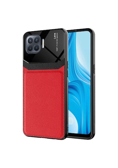Oppo Reno 4 Lite Kılıf ​Zore Emiks Deri Görünümlü Kılıf