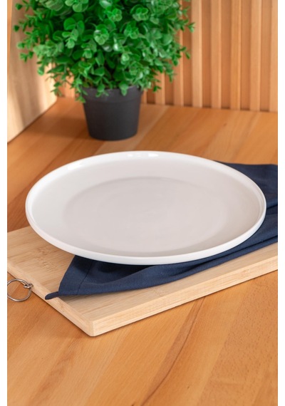 Aria Yuvarlak Servis Tabak - 26 Cm Beyaz