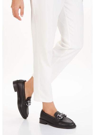 Dakota Kadın Loafer Makosen Casual Tokalı Günlük Ayakkabı Siyah