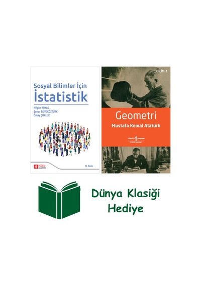 Sosyal Bilimler İçin İstatistik + Geometri + Dünya Klasiği Hediye