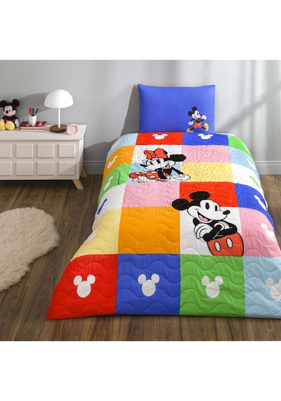 Taç Lisanslı Disney Minnie & Mickey Tek Kişilik Pamuk Complete Set 000000001000050013 Çok Renkli