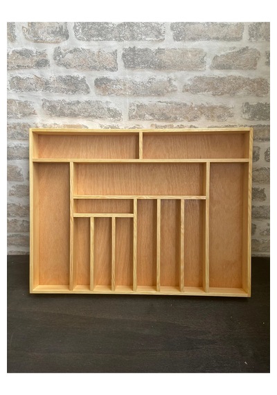 60x45 Cm Ayfiwood Ahşap Kaşıklık Çekmece İçi Yemek Takımı Ve Servis Gereçleri Düzenleyici Organizer