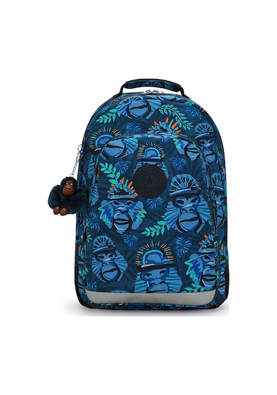 Kıplıng Class Room Büyük Boy Sırt Çantası Mavi Blue Monkey Fun