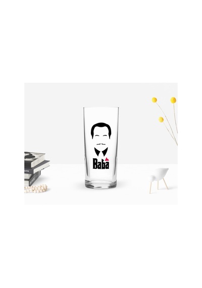 Bk Home Renkli Baskılı Godfather Baba Tasarımlı Rakı Bardağı-12