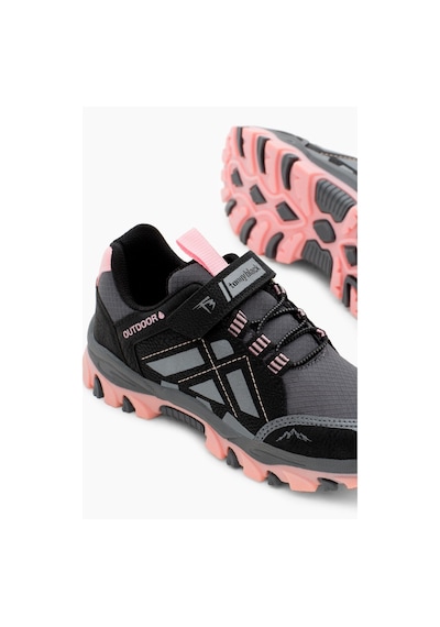 Tonny Black Termo Taban Su İtici Kumaş Cırtlı Çocuk Unisex Füme Pembe Trekking Ayakkabı Tbtmkd025 Füme Pembe