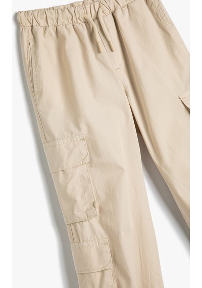 Koton Jogger Kargo Pantolon Pamuklu Beli Bağlamalı Cepli Bej 4skb40085tw 4SKB40085TW052 Ekru Koton Jogger Kargo Pantolon Pamuklu Beli Bağlamalı Cepli Bej 4skb40085tw 4SKB40085TW052 Ekru