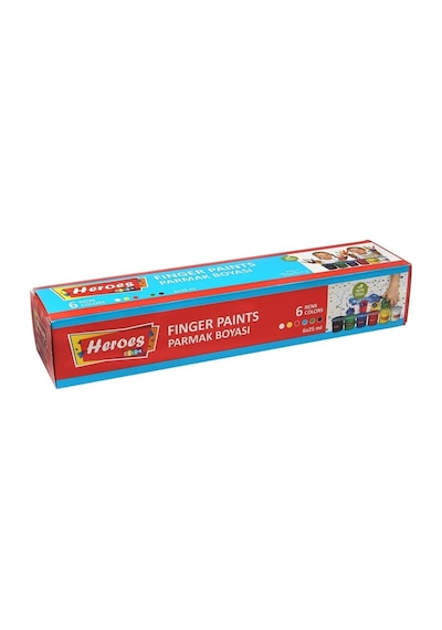 6 Renkli Parmak Boyası 6x25 ML
