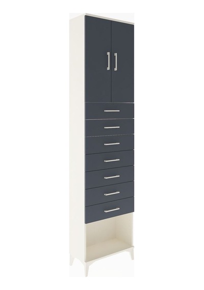 Arges Dolap 2 Raflı 7 Çekmeceli 2 Kapaklı 60x30x243 Aytaşı-an... Aytaşı