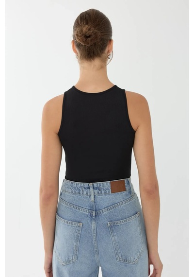 Hiccup Basic Bisiklet Yaka Body Siyah