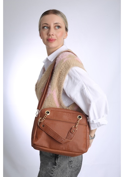 Star Tombis Taba 26x20cm El Kol Ve Omuz Ayarlanabilir Askılı Günlük Çanta Omuz10030001 Taba