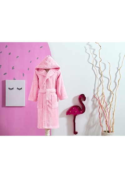Özdilek Ashley Kapüşonlu Bambu Çocuk Bornozu 15 Yaş-pembe