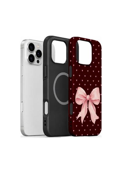 Velvoria Valestra Blush Heart Bow Apple Apple iPhone Uyumlu 16 Pro Max Magsafe Koruma Kılıfı Valestra Magline - Blush Heart Bow Velvoria Valestra Blush Heart Bow Apple Apple iPhone Uyumlu 16 Pro Max Magsafe Koruma Kılıfı Valestra Magline - Blush Heart Bow
