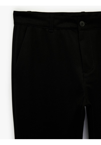 Koton Viskon Karışımlı Cepli Gabardin Slim Fit Kumaş Pantolon Siyah 7wam40024hw Koton Viskon Karışımlı Cepli Gabardin Slim Fit Kumaş Pantolon Siyah 7wam40024hw