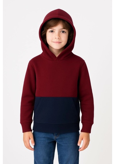 Moda Assema Erkek Çocuk Kapüşonlu Kanguru Cepli Parçalı Sweatshirt - Renkli Çok Renkli Moda Assema Erkek Çocuk Kapüşonlu Kanguru Cepli Parçalı Sweatshirt - Renkli Çok Renkli