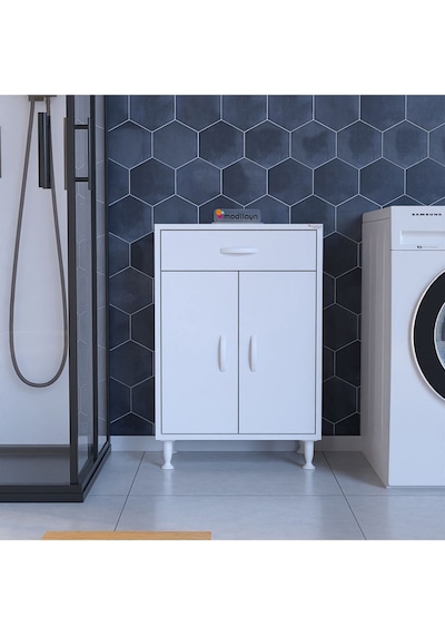Çok Amaçlı Dolap Çekmeceli Ve 2 Kapaklı Mutfak Dolabı Banyo Dolabı Ofis Dolabı Raflı Beyaz Çok Amaçlı Dolap Çekmeceli Ve 2 Kapaklı Mutfak Dolabı Banyo Dolabı Ofis Dolabı Raflı Beyaz