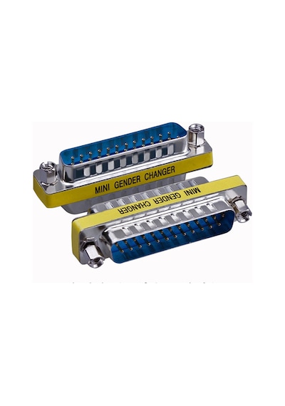 DB25 Erkek - DB25 Erkek Cinsiyet Değiştirici Adaptör