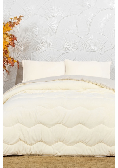 Elart Victor Comfort Uyku Seti Çift Kişilik Wellsoft 3 Parça 195x215 Cm Krem Krem
