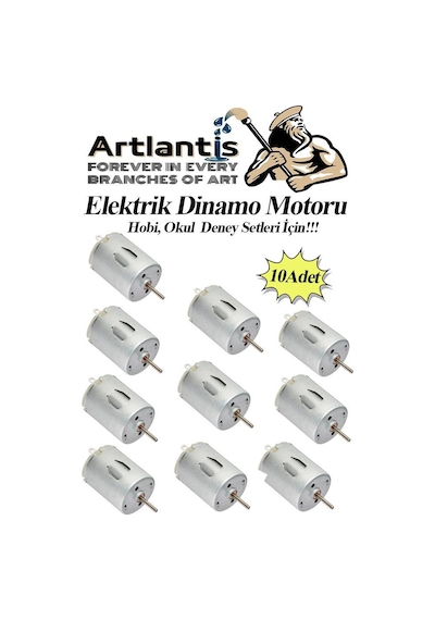 Dinamo Motoru 6 V 10 Adet Elektrik Üreten Motor Eğitici Hobi Okul Deney Elektrik Motoru Deneyler İçin
