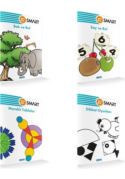 Zekare Smart Görsel Dikkati Güçlendirme Seti 6 9 Yaş Yeni Baskı