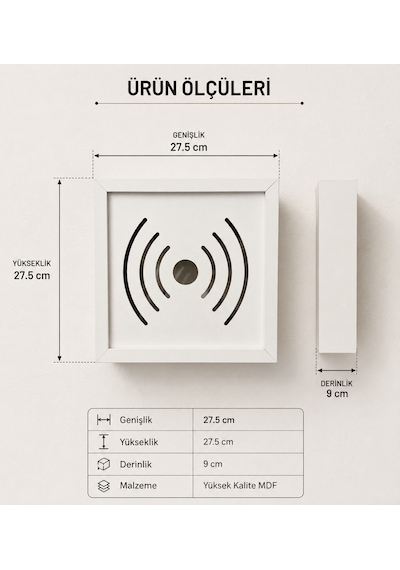 Wi-fi Modem Saklama Kutusu Beyaz Renk