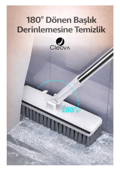 Cleova Çok Amaçlı Yer Temizleme Fırçası