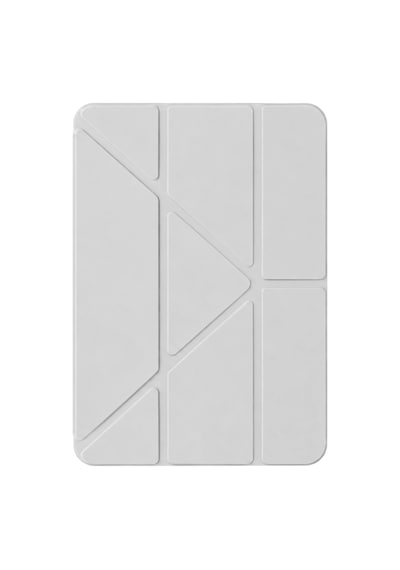 Apple İpad Uyumlu - 2025 10.9 10.nesil A16 Mera Kalemlikli Tablet Kılıfı - Gri Arka Kapak