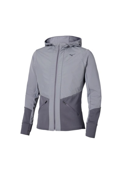 Mizuno Active Warmalite Kapüşonlu Erkek Sweatshirt Gri Çok Renkli