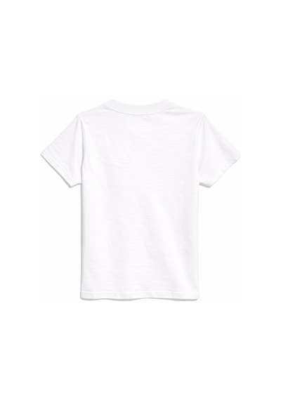 Mixray 2078 Kadın %100 Pamuk Ayıcık Nakışlı Bisiklet Yaka T-shirt Beyaz