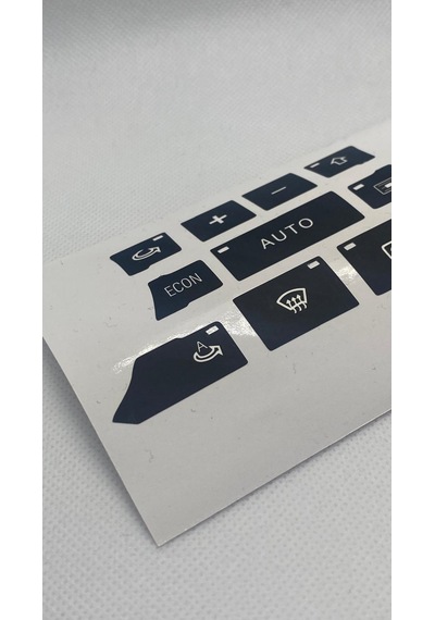 Audi A3 8p Uyumlu Klima Tuş Kaplaması Sticker Etiket Tamir Kiti 1 Adet