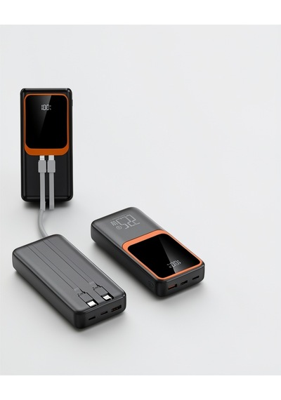 20000 Mah Powerbank Çok Kablolu, Dijital Göstergeli, Yüksek Hızlı Şarj Cihazı Diğer 62152427