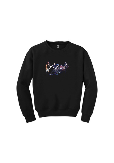Metallica Konser Siyah Sweatshirt