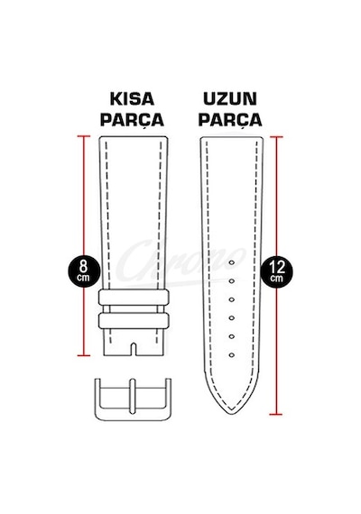 Koyu Kahverengi Kroko Saat Kordonu Kayış18-20-22-24Mm