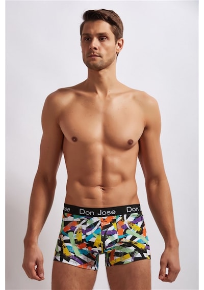 Josejuan 6'Lı Erkek Boxer Baskılı Koton Likralı 54502 - Xl