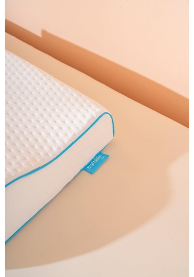 Softlife Boyun Destekli Ortopedik Visco Yastık 56x36x11/7 Cm