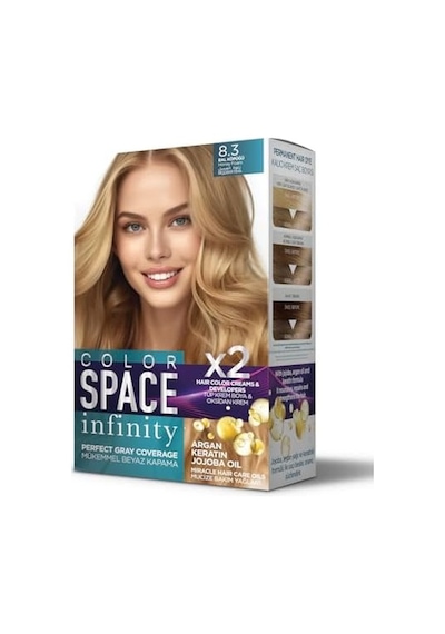 Space Infınıty Set Saç Boyası 8.3 Bal Köpüğü
