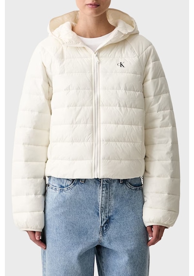 Calvin Klein Kapitoneli Regular Fit Kapüşon Yaka Mont Lv047g505gyas Bayan Mont Lv047g505g Yas Krem