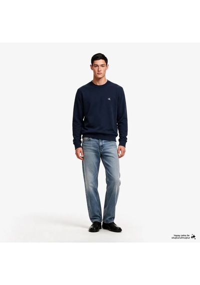 Calvin Klein Erkek Marka Logolu Günlük Kullanıma Uygun Lacivert Sweatshirt Lv04rg275g Cef