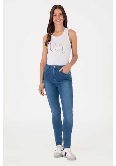 U.S. Polo Assn. Kadın Açık Mavi Skinny High Waist Fit Jean Pantolon 50297559-DN0021