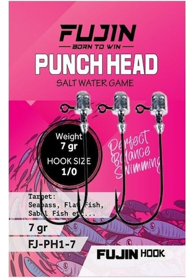 Fujin Punch Head Jighead Fj-ph 1/0 2gr