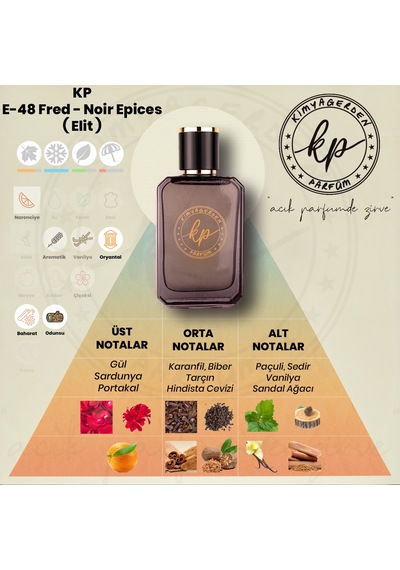 Kimyagerden E-48 Erkek Parfüm EDP 50 ML