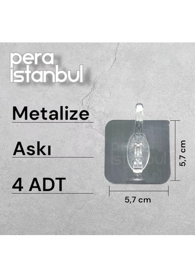 4 Adet Kendinden Yapışkanlı Kapı Duvar Kanca Askı Emme Mutfak Depolama Garlands Havlu Asma Kancaları 07045608