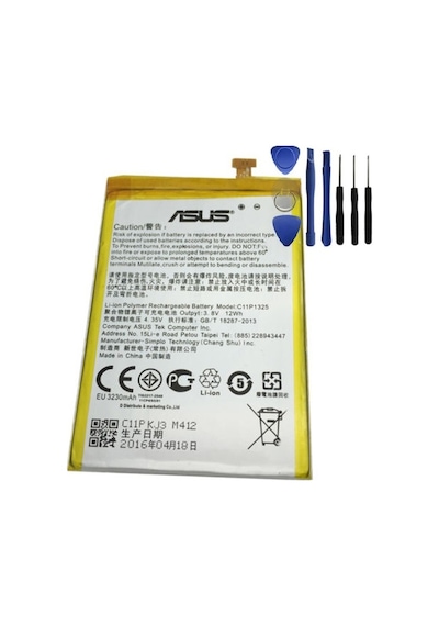 Senalstore Asus Zenfone 6 Batarya Uyumlu Pil C11p1325 Ve Tamir Seti