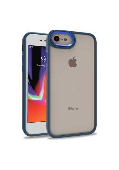 Apple Uyumlu iPhone 7 Kılıf Zore Flora Buton,Kenar Çevresi Renkli Kılıf