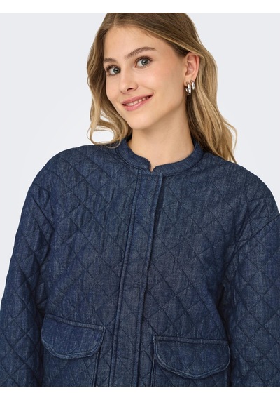 Only Hallie Quilted Kadın Mavi Ceket 15355316-dbd Mavi