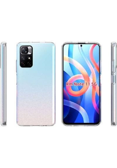 Noktaks - Xiaomi Poco M4 Pro 5g Uyumlu - Kılıf Şeffaf Soft Slim Fitt Süper Silikon Kapak - Şeffaf