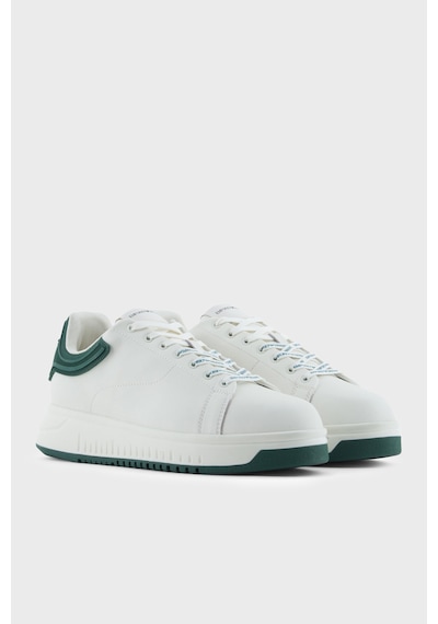 Emporio Armani Erkek Ayakkabı Em003663 Af18212 M0095 Beyaz-haki Beyaz-haki
