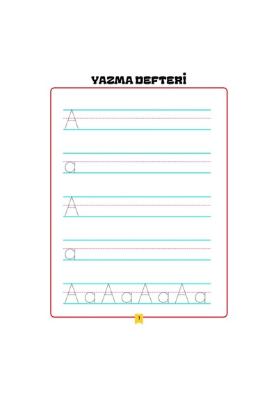 Okuma Yazma Yaz-Sil Defteri Bitmeyen Defter