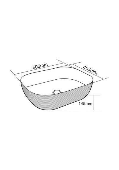 Eva Banyo Lena E-5003A Tezgah Üstü Porselen Lavabo