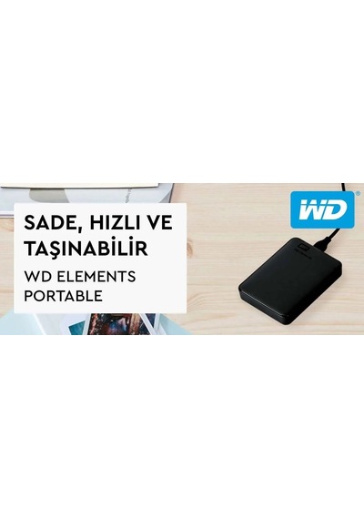 Wd Elements 2.5 Usb 3.0 Harici Hard Disk Kutusu Kutu Seti Usb Kablo Ve Kullanım Kılavuzu Da